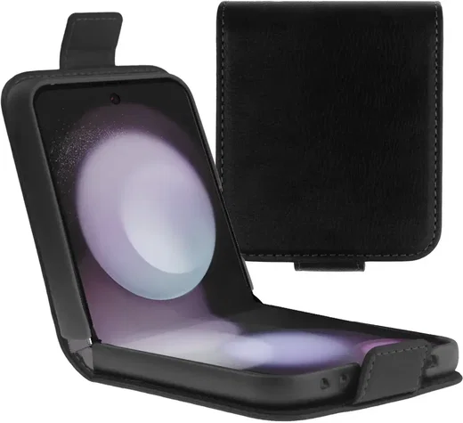 Rosso Element Samsung Galaxy Z Flip 5 Hoesje Book Case Wallet Zwart afbeelding 1