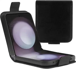 Rosso Element Samsung Galaxy Z Flip 5 Hoesje Book Case Wallet Zwart afbeelding