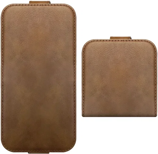 Rosso Element Samsung Galaxy Z Flip 5 Hoesje Book Case Wallet Bruin afbeelding 5