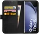 Rosso Deluxe Samsung Galaxy Z Fold 5 Hoesje Echt Leer Book Case Zwart
