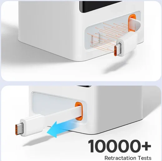 Baseus GaN 65W Fast Charge Laadstation met AC/USB-C/USB-A Wit afbeelding 6
