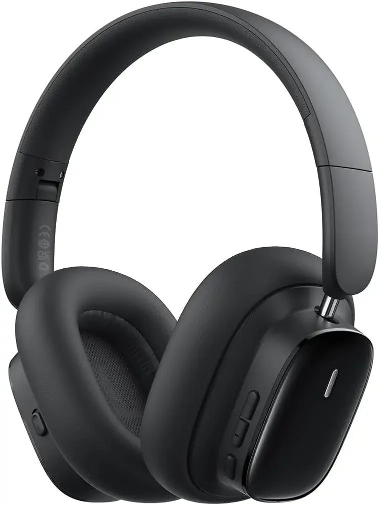 Baseus Bowie H1i Noise Cancelling Draadloze Koptelefoon ANC Zwart afbeelding 1