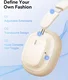 Baseus Bowie H1i Noise Cancelling Draadloze Koptelefoon ANC Beige afbeelding 5