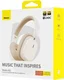 Baseus Bowie H1i Noise Cancelling Draadloze Koptelefoon ANC Beige afbeelding 17