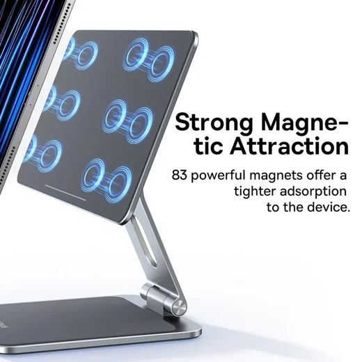 Baseus MagStable Magnetische Houder voor iPad/Tablet 12.9 Inch Grijs afbeelding 2