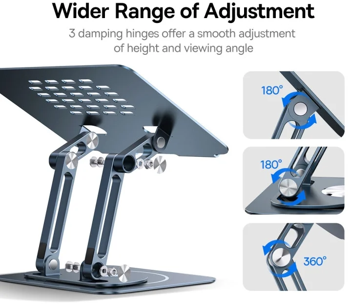 Baseus UltraStable Pro Bureau Houder Tablet/Laptop Grijs afbeelding 4