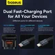 Baseus Enjoyment Pro Autolader 60W met Uitrekbare USB-C Kabel Zwart afbeelding 4
