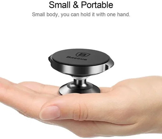 Baseus Small Ears Magnetische Dashboard Telefoonhouder Auto zwart afbeelding 4