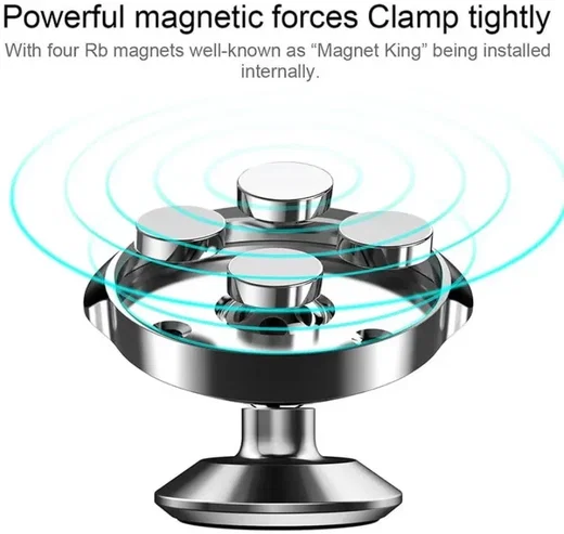 Baseus Small Ears Magnetische Dashboard Telefoonhouder Auto zwart afbeelding 5