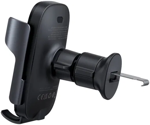 Baseus MilkyWay Telefoon Ventilatierooster Draadloos Opladen 15W Zwart afbeelding 2