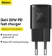 Baseus GaN5 30W Compacte Snellader USB-C PD Zwart afbeelding 2