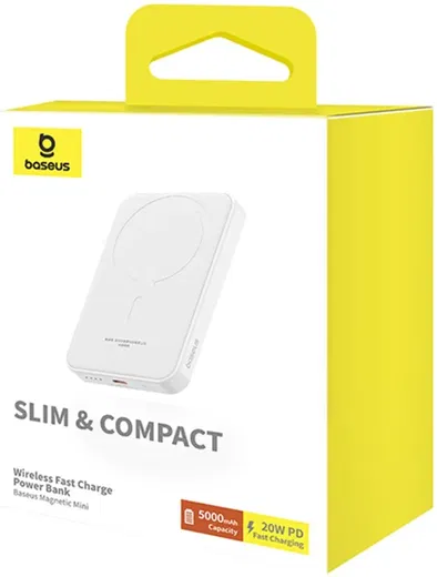 Baseus Mini 5.000 mAh Powerbank Compact Met MagSafe Wit 20W afbeelding 11