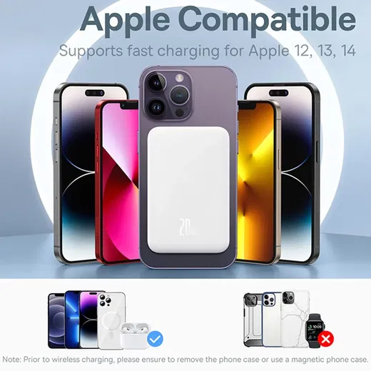 Baseus Mini 5.000 mAh Powerbank Compact Met MagSafe Wit 20W afbeelding 9