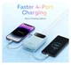 Baseus 20.000 mAh Powerbank met Ingebouwde USB-C/Lightning Kabel Blauw afbeelding 4