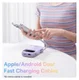 Baseus 20.000 mAh Powerbank met Ingebouwde USB-C/Lightning Kabel Paars afbeelding 3
