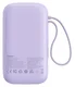 Baseus 20.000 mAh Powerbank met Ingebouwde USB-C/Lightning Kabel Paars afbeelding 9