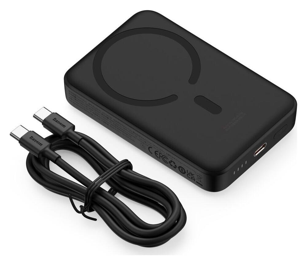 Baseus Mini 10.000 mAh Powerbank Compact met MagSafe Zwart 30W afbeelding 10