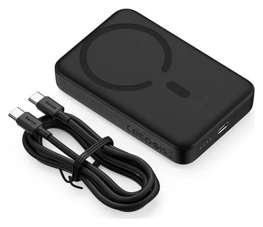 Baseus Mini 10.000 mAh Powerbank Compact met MagSafe Zwart 30W afbeelding 10