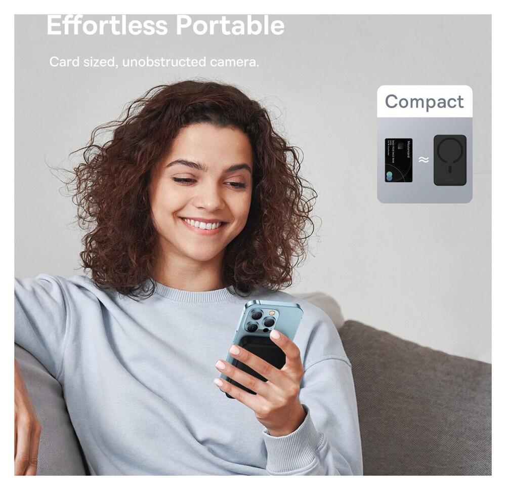 Baseus Mini 10.000 mAh Powerbank Compact met MagSafe Zwart 30W afbeelding 8