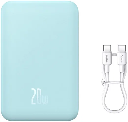 Baseus 20.000 mAh Powerbank Fast Charge met MagSafe Blauw 20W afbeelding 2