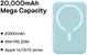 Baseus 20.000 mAh Powerbank Fast Charge met MagSafe Blauw 20W afbeelding 3