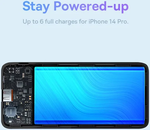 Baseus Airpow 30.000 mAh Powerbank Fast Charge Zwart 20W afbeelding 6