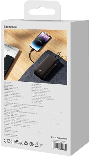 Baseus Airpow 30.000 mAh Powerbank Fast Charge Zwart 20W afbeelding 9