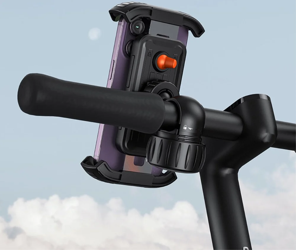 Baseus QuickGo Universele Telefoonhouder Motor/Fiets Zwart afbeelding 12