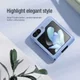 Nillkin Qin Samsung Galaxy Z Flip 5 Hoesje Back Cover Paars afbeelding 3