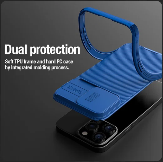 Nillkin CamShield Apple iPhone 15 Pro Hoesje met Camera Slider Paars afbeelding 5