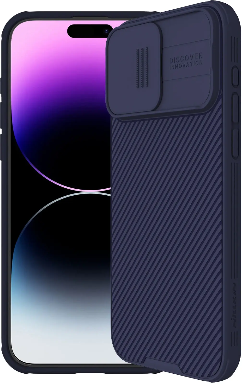 Nillkin CamShield Apple iPhone 15 Pro Hoesje met Camera Slider Paars afbeelding 1