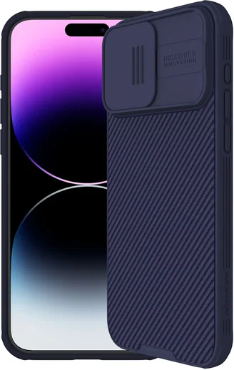 Nillkin CamShield Apple iPhone 15 Pro Hoesje met Camera Slider Paars afbeelding 1