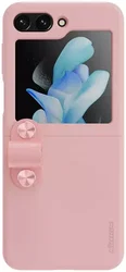Nillkin Flex Flip Samsung Galaxy Z Flip 5 Hoesje Siliconen Roze afbeelding