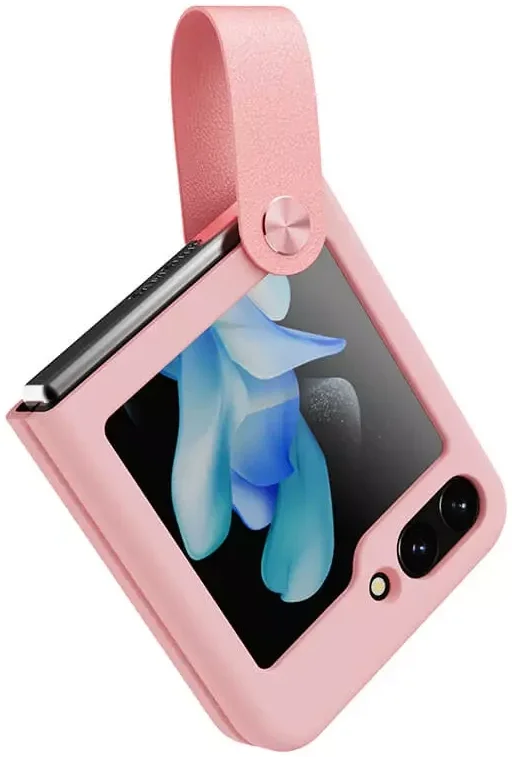 Nillkin Flex Flip Samsung Galaxy Z Flip 5 Hoesje Siliconen Roze afbeelding 14
