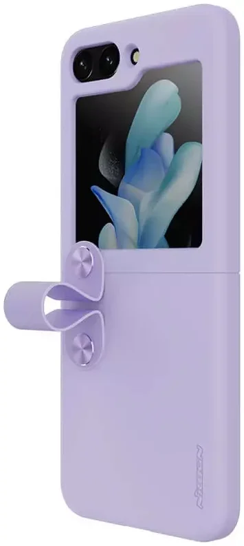 Nillkin Flex Flip Samsung Galaxy Z Flip 5 Hoesje Siliconen Paars afbeelding 2