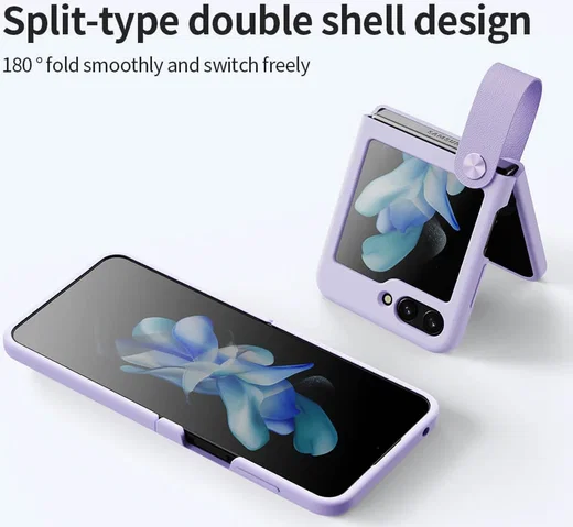 Nillkin Flex Flip Samsung Galaxy Z Flip 5 Hoesje Siliconen Paars afbeelding 8