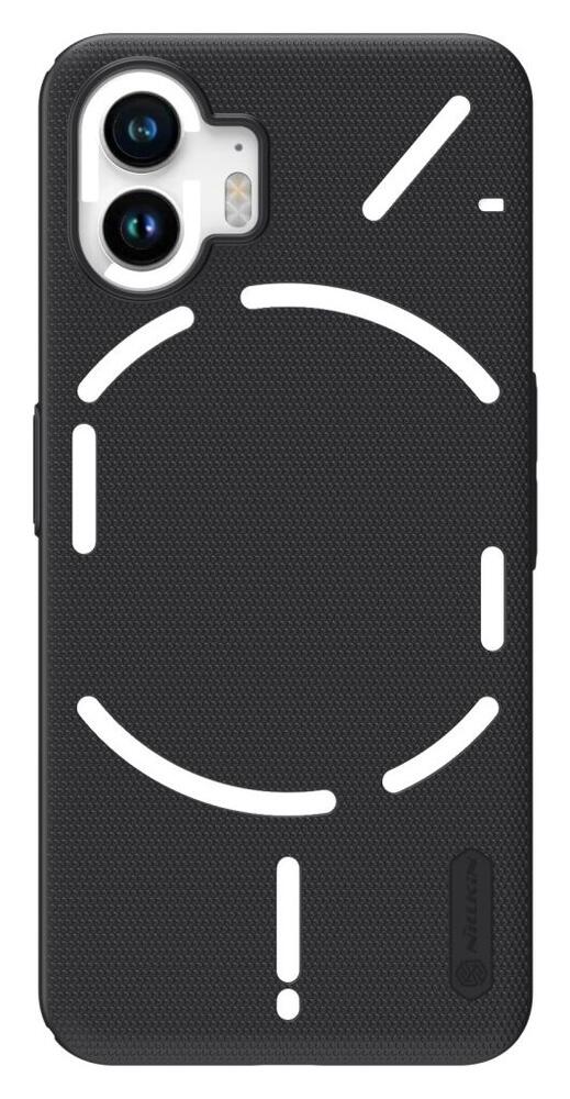 Nillkin Super Frosted Shield Nothing Phone (2) Hoesje Back Cover Zwart afbeelding 1