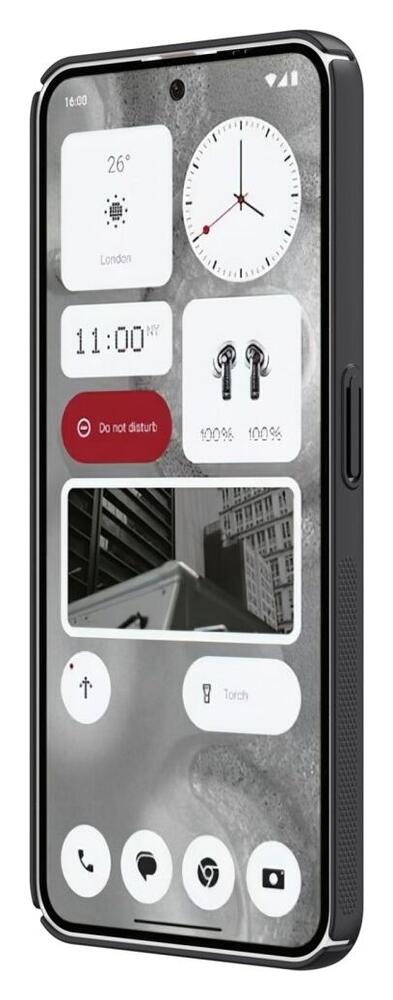 Nillkin Super Frosted Shield Nothing Phone (2) Hoesje Back Cover Zwart afbeelding 11