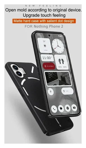 Nillkin Super Frosted Shield Nothing Phone (2) Hoesje Back Cover Zwart afbeelding 6