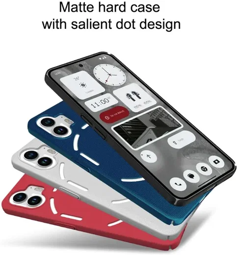 Nillkin Super Frosted Shield Nothing Phone (2) Hoesje Back Cover Blauw afbeelding 6