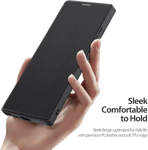 Dux Ducis Skin X Pro Samsung S23 Ultra Hoesje MagSafe Book Case Zwart afbeelding 9