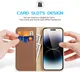 Dux Ducis Hivo Apple iPhone 15 Pro Hoesje RFID Book Case Bruin afbeelding 2