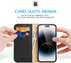 Dux Ducis Hivo Apple iPhone 15 Pro Max Hoesje RFID Book Case Zwart afbeelding 2