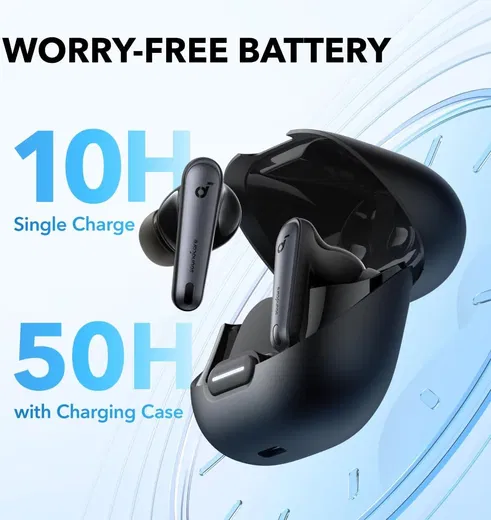 Anker SoundCore Liberty 4 Draadloze Oordopjes Noise Cancelling Zwart afbeelding 5