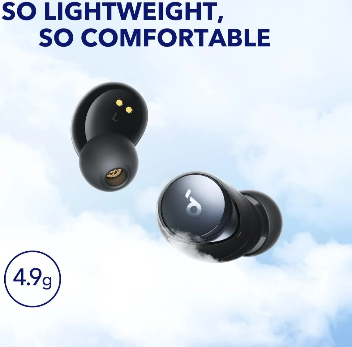 Anker SoundCore Space A40 Draadloze Oordopjes Ruisonderdrukking Zwart afbeelding 5