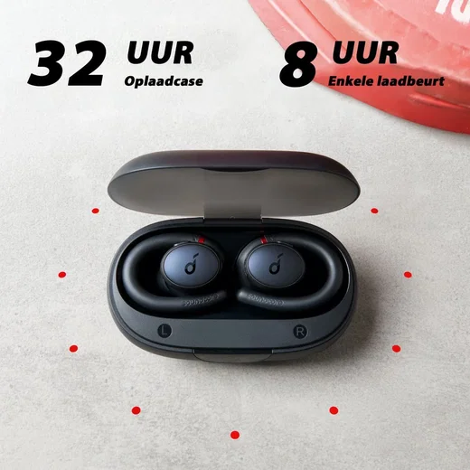 Anker SoundCore Sport X10 Draadloze Oordopjes met Sport Oortjes Zwart afbeelding 5