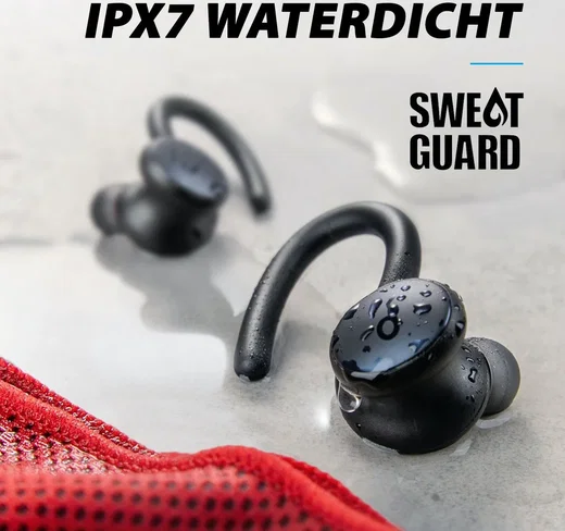 Anker SoundCore Sport X10 Draadloze Oordopjes met Sport Oortjes Zwart afbeelding 7