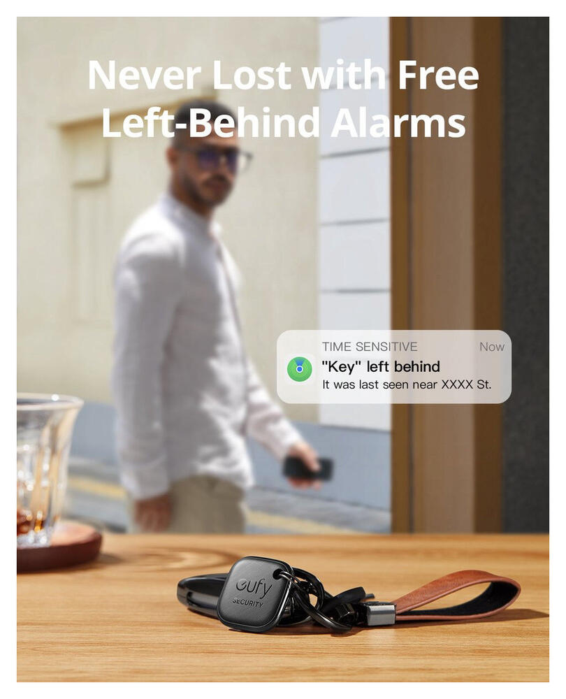 Anker Eufy Smart Tracker Link met Apple Zoek Mijn-App Zwart (2-Pack) afbeelding 3
