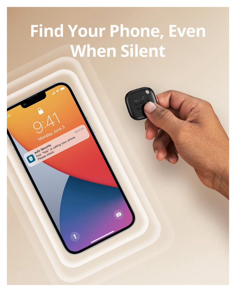 Anker Eufy Smart Tracker Link met Apple Zoek Mijn-App Zwart (2-Pack) afbeelding 4