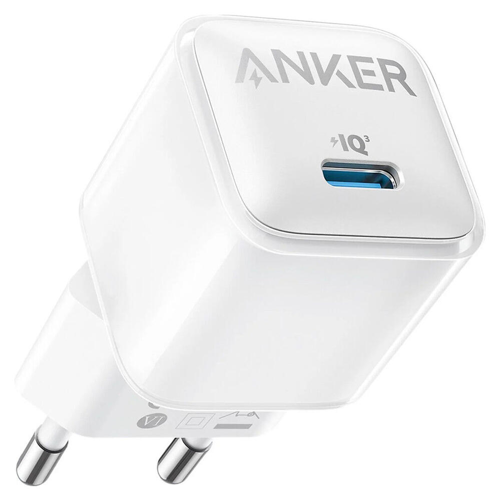 Anker 512 Nano Pro (20W) Fast Charge Adapter USB-C Snellader Wit afbeelding 1